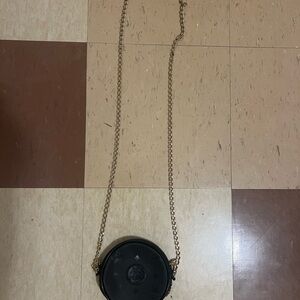 Authentic Vintage MCM Suzy Wong Round Crossbody Bag with Gold Chain